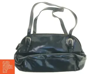 Sort skuldertaske (str. 38 x 18 x 9 cm)