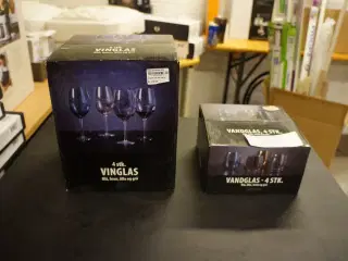 4 stk. Vinglas + 4 stk. Vandglas DACORE