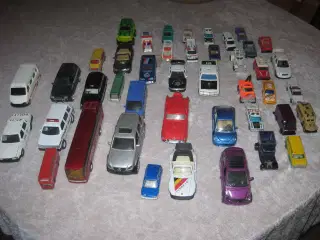 samling af modelbiler.
