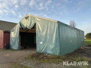 Lagertelt med pressening Helge Frandsen galvaniseret stålspær