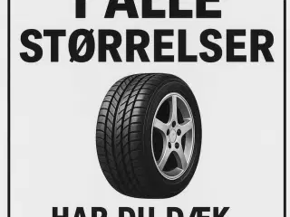 Dæk købes med eller uden fælge 