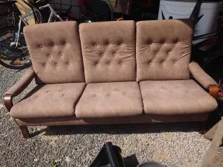 Sofa, retro velur sofa