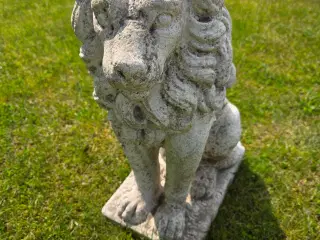 løve gips figur betonfigur 