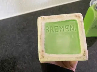 Fine grønne krukker med patina 