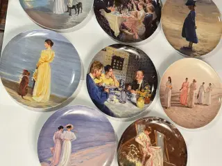 Royal Copenhagen Skagens malerier på platter 