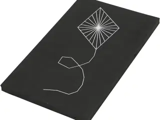 String Art Plader 20x12 cm, 10 mm, Sort - 16 stk.