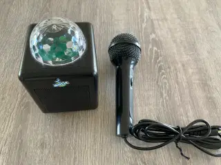 Bluetooth højtaler med diskolys og mikrofon