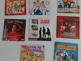8 dvder. Danske film.