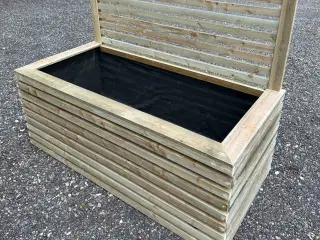Højbed / rum deler / terrasse opdeler  Med ryg