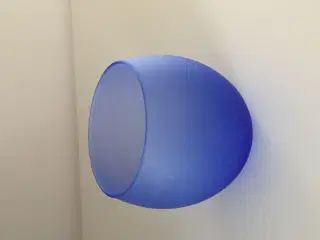 Vandblå skåle / lysestager i glas
