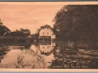Randers - Parti fra Oust Mølle - Postkort - brugt