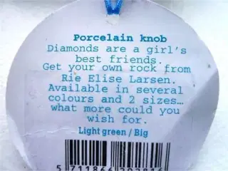 Rie Elise Larsen - Porcelæn diamant knopper 