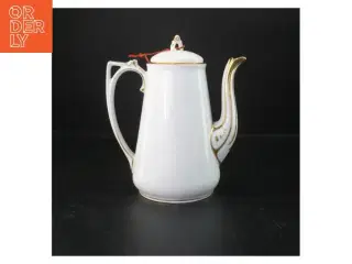 Porcelænskande med guldkant (str. 23 cm)