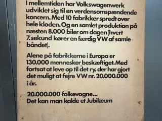 VW forhandler reklame - Weltmeister 1972