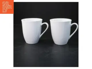 Hvide porcelænskrus fra Rrstrand (str. 11x10 cm)