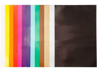 Glanspapir 32x48 cm, 80 g, 100 ark - Ass. farver