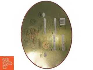 Rund metal kagedåse (str. 29x22 cm)
