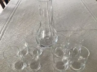 Holmegaard vandglas og karaffel