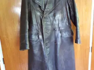 Læder frakke