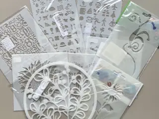 Lykkepakke med 25-100 stencils til tryk