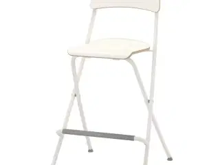Hvid høj stol