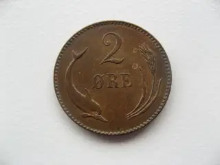 Særdeles flot delfin 2 øre 1875
