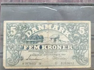 5 kr seddel fra 1942