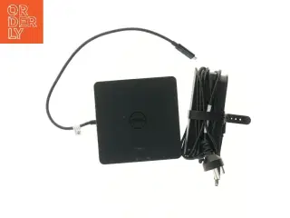 Dell dockingstation med strømkabel fra Dell (str. 14,5x14,5 cm)