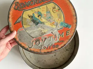 Edmondson's Joytime toffee, gammel dåse
