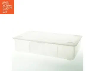 Gennemsigtig opbevaringskasse med låg fra IKEA (str. 32x19x8 cm)