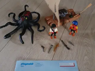 Playmobil - Tømmerflåde med kæmpe blæksprutte