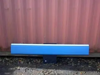   Panel Blå med træ kant.