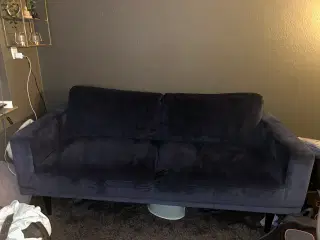 Sofa + puf i royal blue 