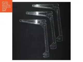 3 gamle holdere til at stille på et bord til f.ens smørrebrød(str. 18x22 cm)