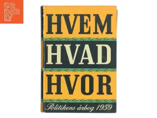 Hvem Hvad Hvor (Bog)
