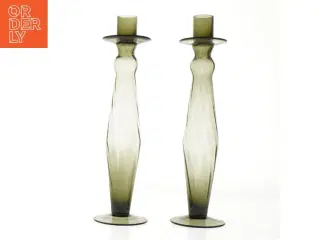 To glaslysestager (str. 32 cm)