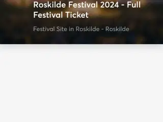 Roskilde Festivalbillet