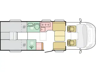 2026 - Adria Coral 670 DL 60Y   VOGNEN ER PÅ LAGER - BEMÆRK KUN 1 STK.