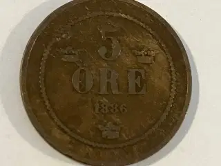 5 Øre 1886 Sverige