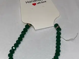 Grøn krystal armbånd