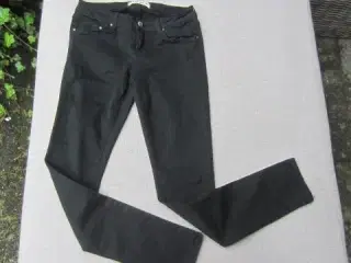 Str. XS/S, elastiske sorte bukser