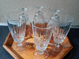6 Franske Luminarc øl/vandglas (vintage)
