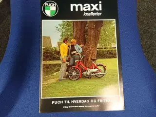 10 stk kr 750,- .Dansk Puch MAXI brochure