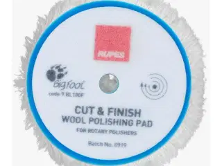 Rotary Ø:80 mm wool pad, cut & finish ø75mm pad, 1 stk.