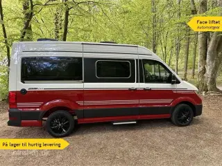 2025 - Eriba Car 600 Cherry Red Aut   Ny Facelift Campervan Eriba car bygget på VW hos Hinshøj Caravan.