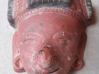 4 Mexicanske Teracotta Masker