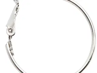 Forsølvede øreringe 25 mm - 8 stk. pakke