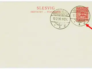 Brevkort m. sjældent Sønderborg-stempel