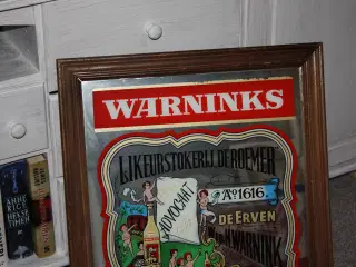NY PRIS Warninks likør spejl reklame