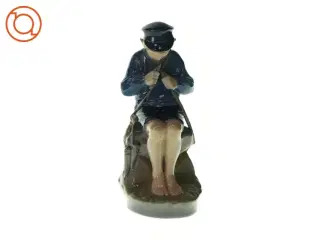 Porcelænsfigur af hyrdedreng fra Royal Copenhagen (str. H: 18 cm)